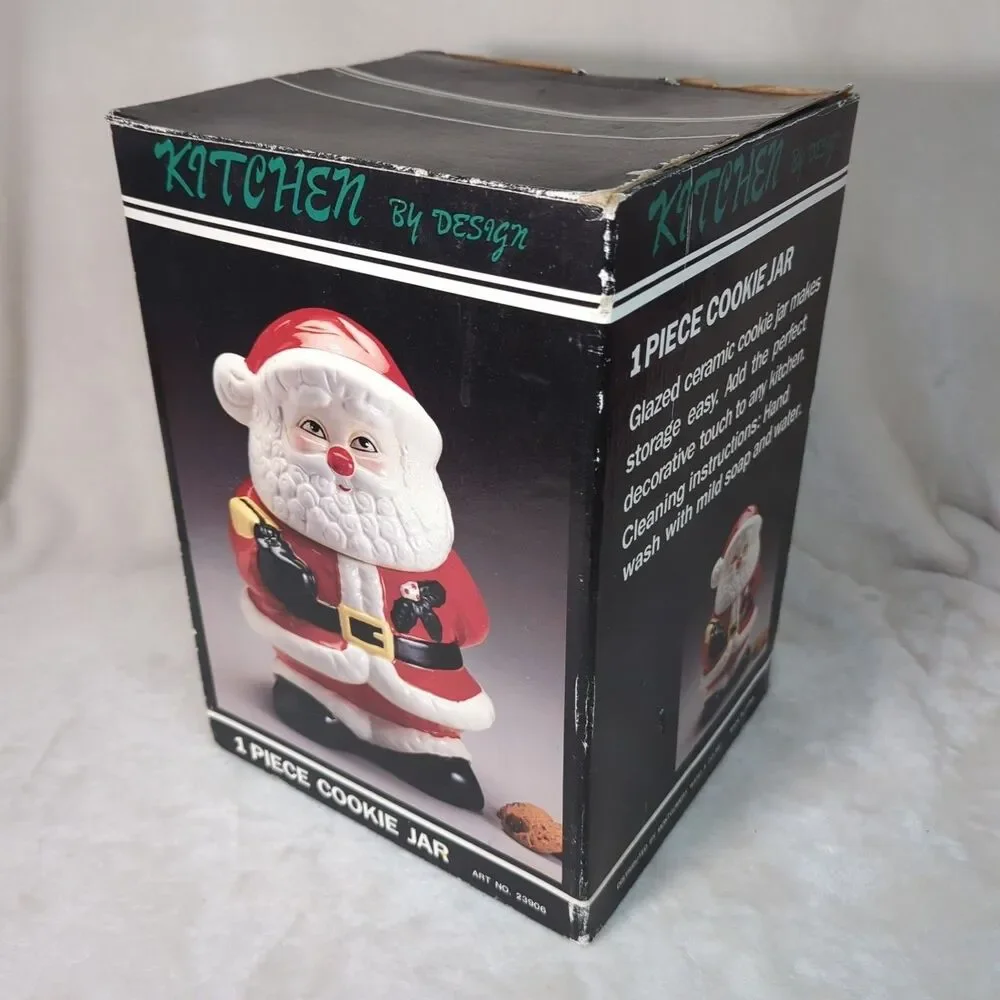 Santa Claus Ceramic Cookie Jar 11